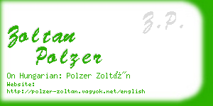 zoltan polzer business card